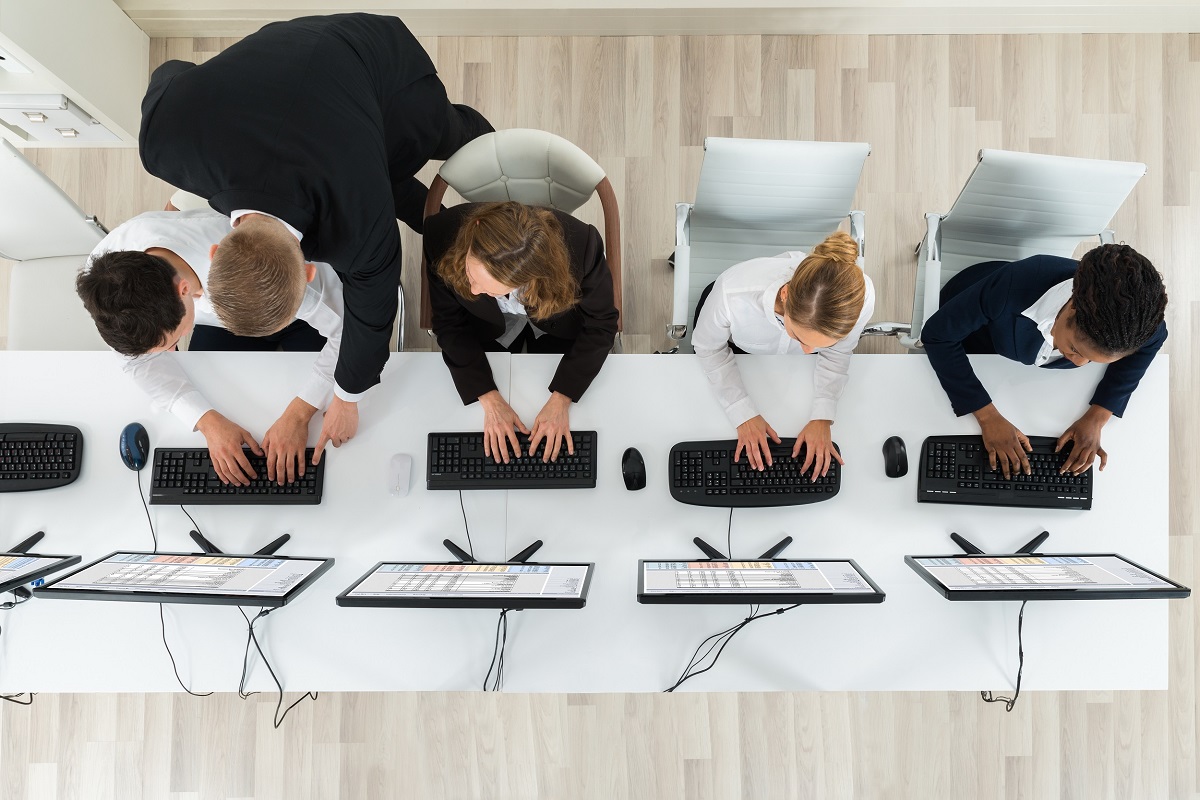 Businesspeople Working In The Office