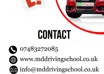 MD DRIVING SCHOOL POSTER DESIGN
